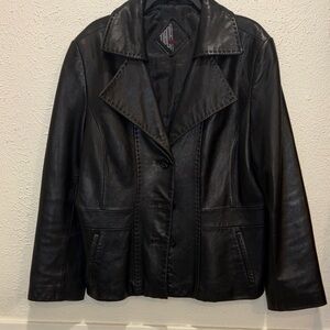 Elegant Black Leather Jacket